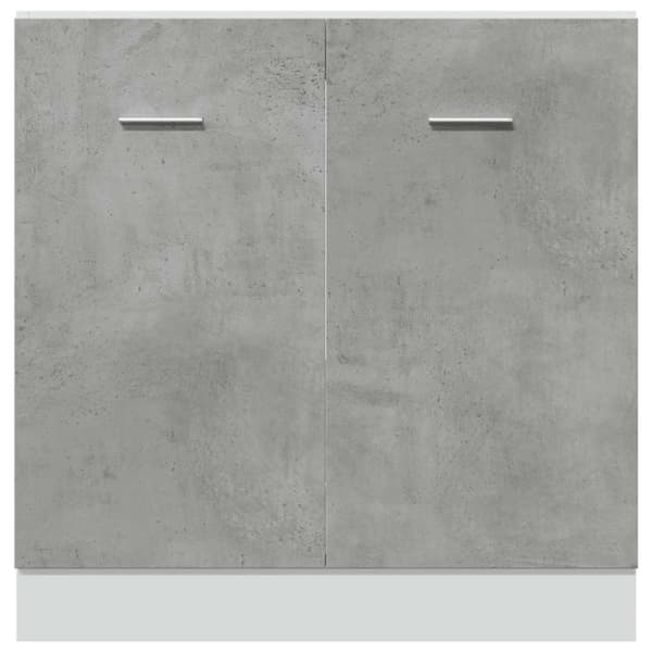 vidaXL underskab til vask 80x46x81,5 cm konstrueret træ betongrå