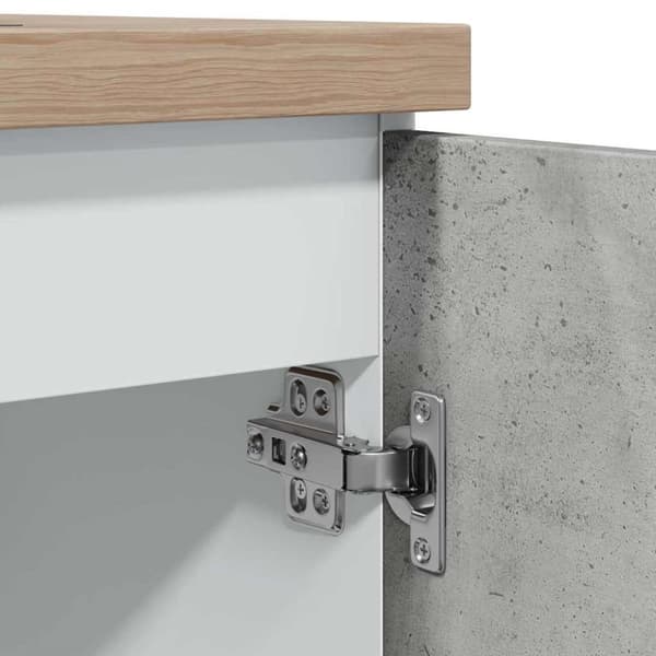 vidaXL underskab til vask 80x46x81,5 cm konstrueret træ betongrå