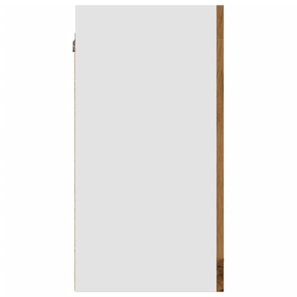 vidaXL væghængt glasskab 40x31x60 cm konstrueret træ kunsteg