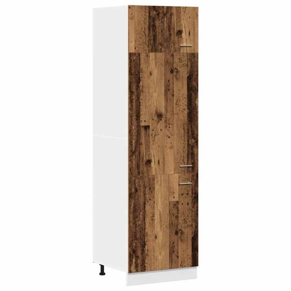 vidaXL skap "Lyon" for kjøkkenskap "Lyon" gammelt tre 60x57x207 cm