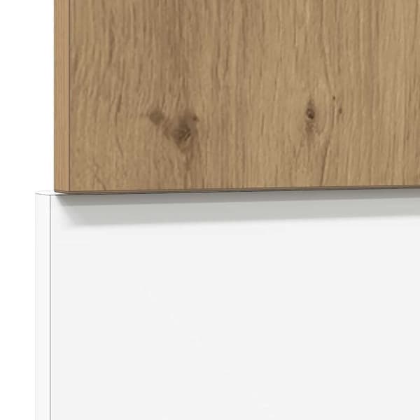 vidaXL Front för diskmaskin artisan ek 60x1,5x67 cm konstruerat trä