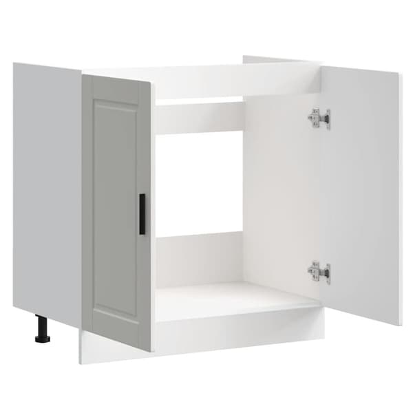 vidaXL Vask underskap Porto høyglans hvit 80x46x81,5 cm konstruert tre