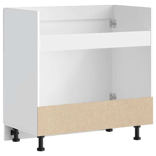 vidaXL Vask underskap Porto høyglans hvit 80x46x81,5 cm konstruert tre