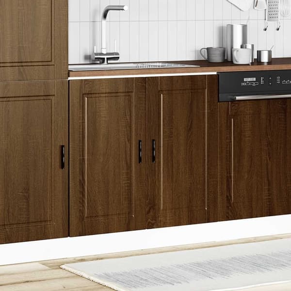 vidaXL Vask underskap Porto brun eik 80x46x81,5 cm konstruert tre