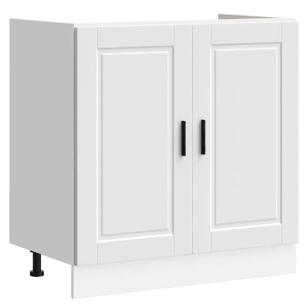 vidaXL Diskbänk underskåp Porto svart 80x46x81,5 cm konstruerat trä