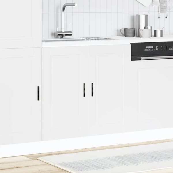 vidaXL Diskbänk underskåp Porto svart 80x46x81,5 cm konstruerat trä
