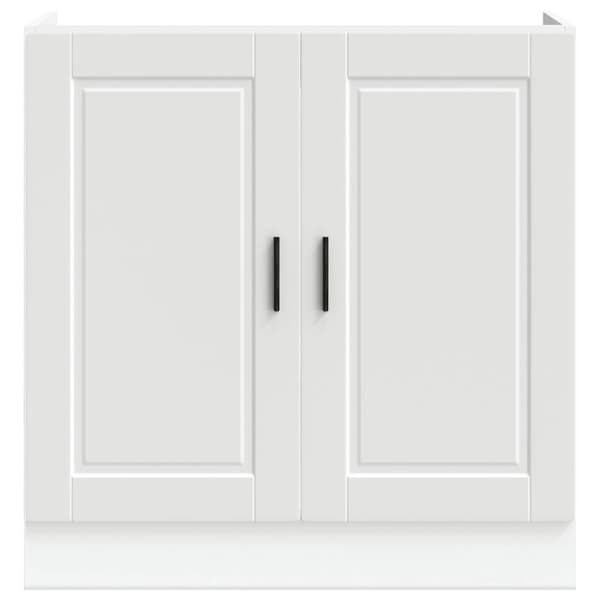 vidaXL Diskbänk underskåp Porto svart 80x46x81,5 cm konstruerat trä