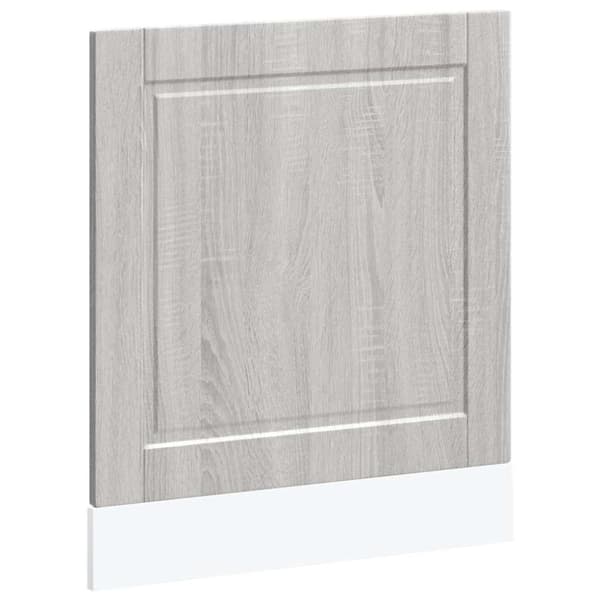 vidaXL Diskmaskinspanel Porto grå sonoma 60x1,5x67 cm konstruerat trä