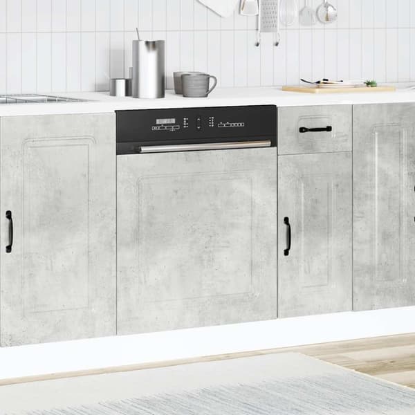 vidaXL låge til opvaskemaskine Kalmar 60x1,5x67 cm betongrå