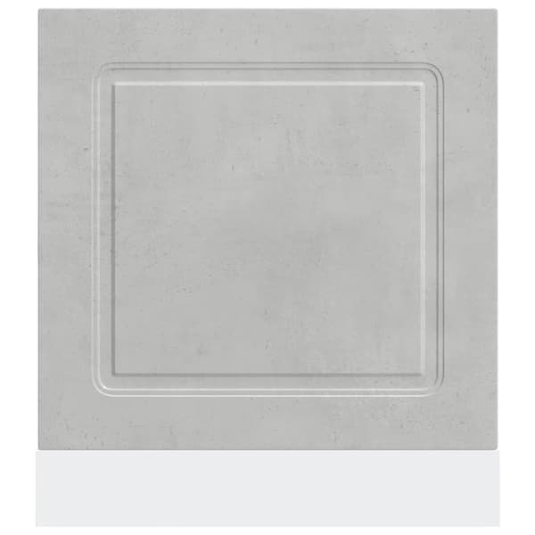 vidaXL låge til opvaskemaskine Kalmar 60x1,5x67 cm betongrå