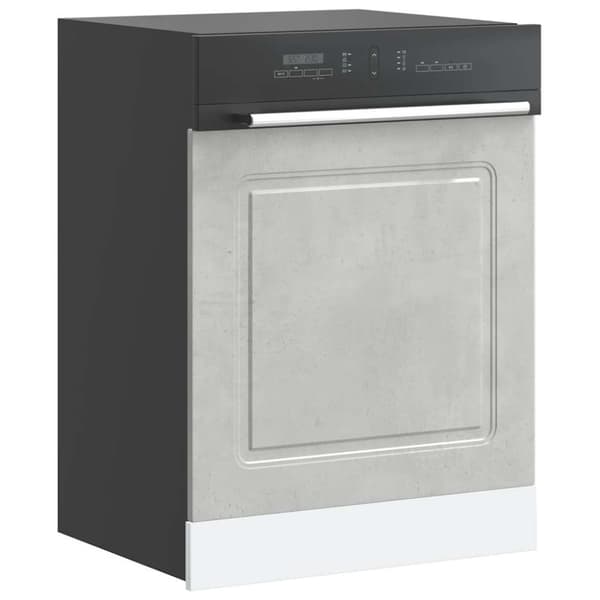 vidaXL låge til opvaskemaskine Kalmar 60x1,5x67 cm betongrå