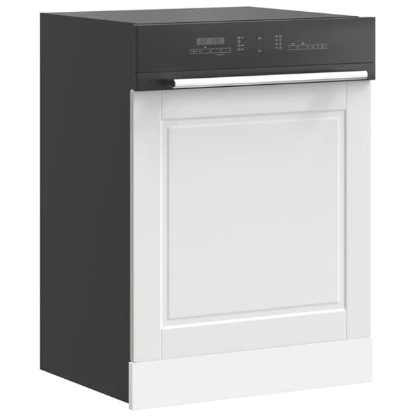 Diskmaskinspanel Porto vit 60x1,5x67 cm konstruerat trä