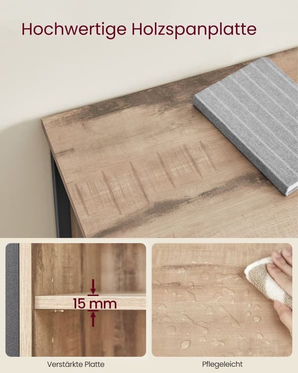 Rootz Köksskåp med skjutdörr - Country House Style - Förvaringsskåp - Spånskiva och stål - 30cm x 70cm x 80cm