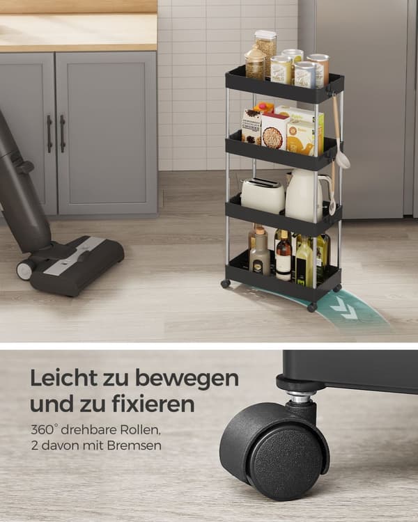 Trolley - med 4 niveauer og 6 kroge