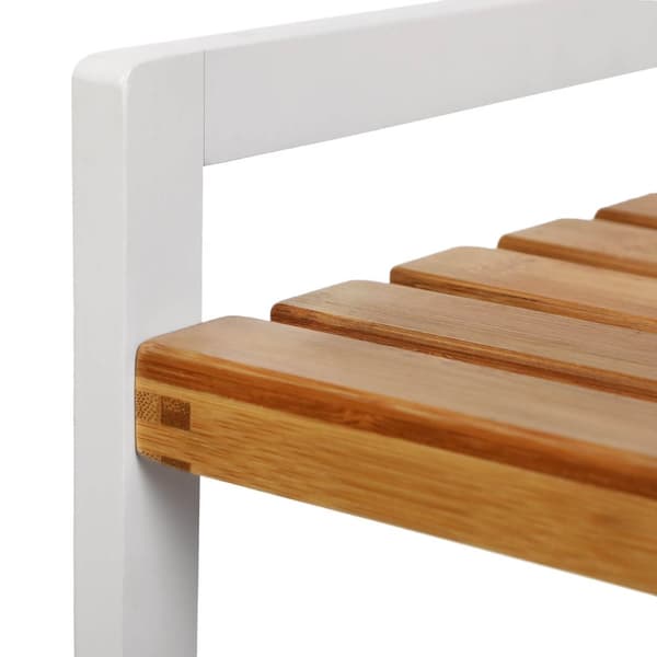 Bamboerek - Kitchen Rack - Badeværelsesstativ - Bogreol - 3 hylder - 45 x 31,5 x 80 cm