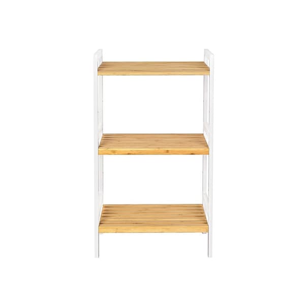 Bamboerek - Kitchen Rack - Badeværelsesstativ - Bogreol - 3 hylder - 45 x 31,5 x 80 cm