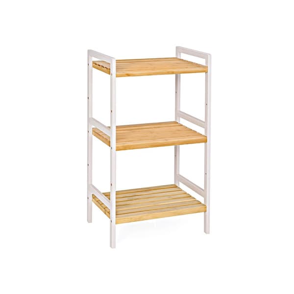 Bamboerek - Kitchen Rack - Badeværelsesstativ - Bogreol - 3 hylder - 45 x 31,5 x 80 cm