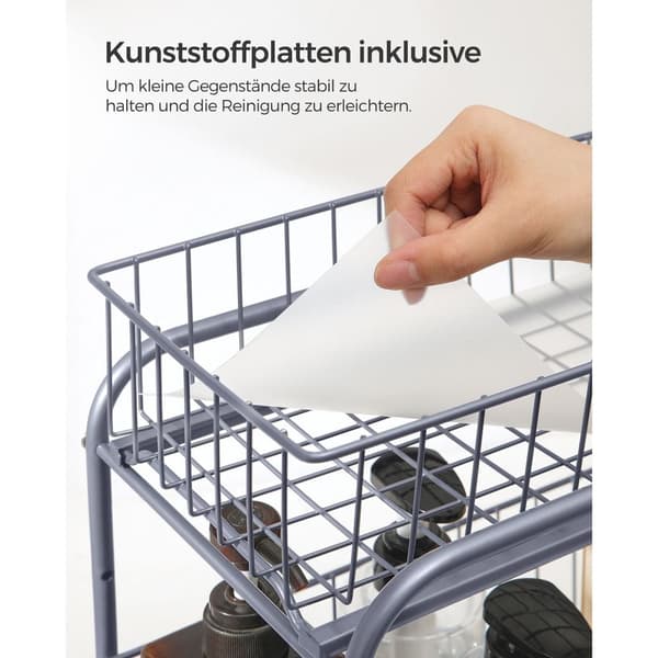Køkkenarrangør - Kitchen Rack - Med 2 udvidelige skuffer - Stackable - Sølv
