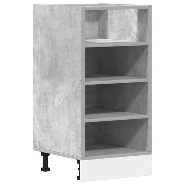 Underskåp betonggrå 40x44,5x81,5 cm konstruerat trä