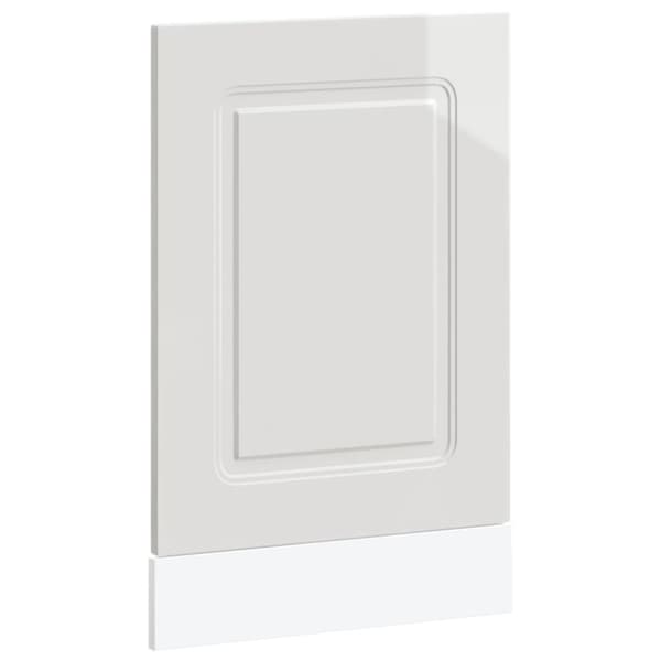 Diskmaskinspanel högglans vit 45x1,5x67 cm konstruerat trä