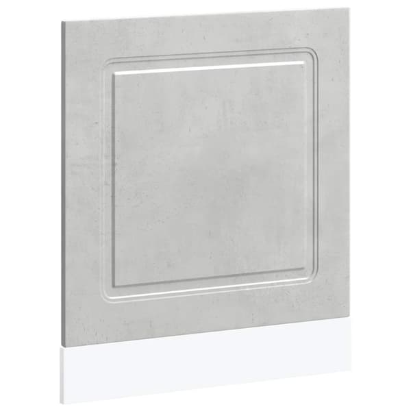 Diskmaskinspanel Kalmar betonggrå 60x1,5x67 cm konstruerat trä