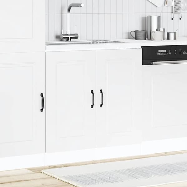 vidaXL Bänkskåp Kalmar vit 80x46x81,5 cm konstruerat trä