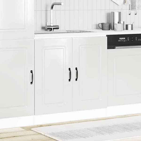 vidaXL Vask underskap Kalmar høyglans hvit 80x46x81,5cm konstruert tre