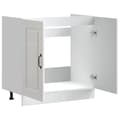 Miniatyrbilde 6 av 11: vidaXL Vask underskap Kalmar høyglans hvit 80x46x81,5cm konstruert tre