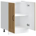 Miniatyrbillede 6 af 11: vidaXL underskab til vask Kalmar 60x46x81,5 cm konstrueret træ egetræ