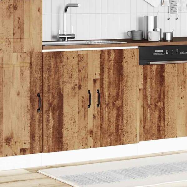 vidaXL underskab til vask Kalmar 80x46x81,5 cm antikt træ