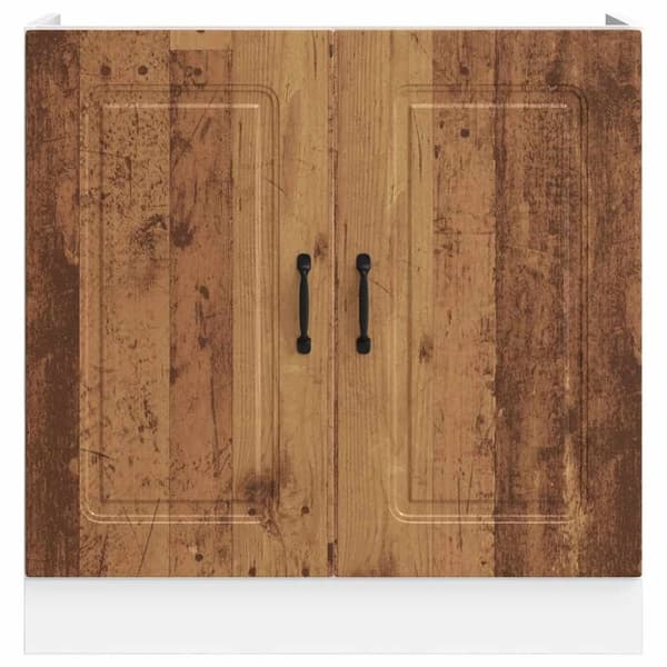 vidaXL underskab til vask Kalmar 80x46x81,5 cm antikt træ