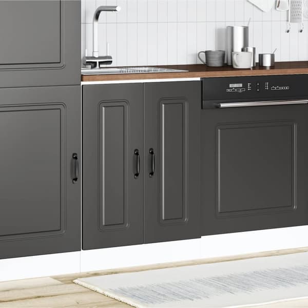 vidaXL Diskbänk underskåp Kalmar svart 60x46x81,5 cm konstruerat trä