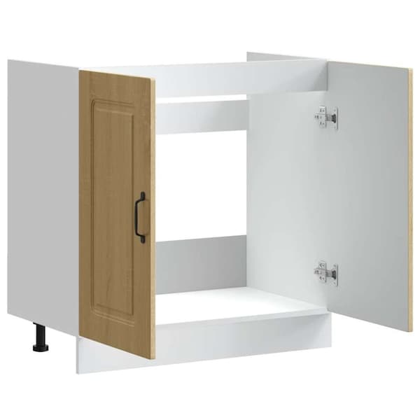 vidaXL underskab til vask Kalmar 80x46x81,5 cm sonoma-eg
