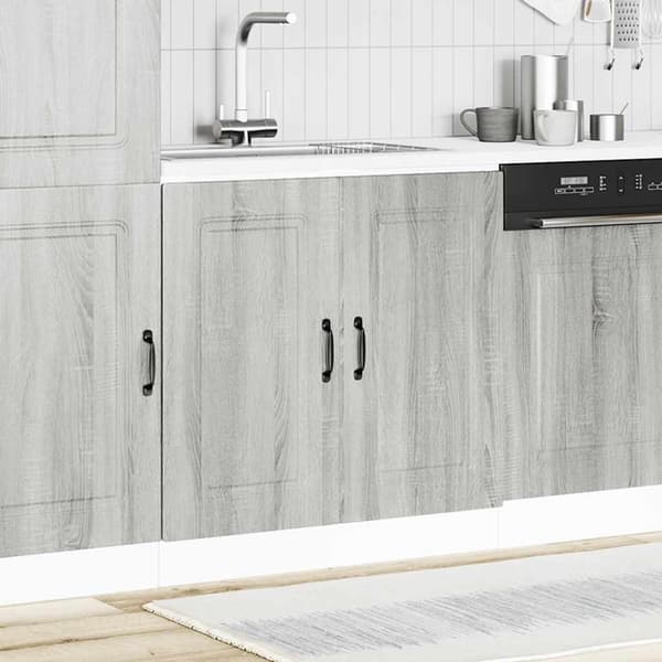 vidaXL underskab til vask Kalmar 80x46x81,5 cm grå sonoma