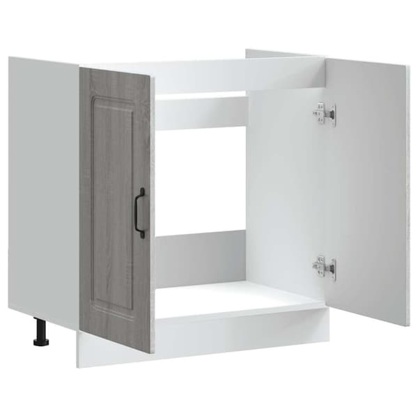 vidaXL underskab til vask Kalmar 80x46x81,5 cm grå sonoma
