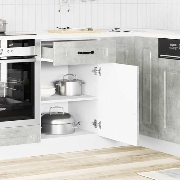 vidaXL Keittiön pohjakaappi Kalmar betoni harmaa suunniteltu puu