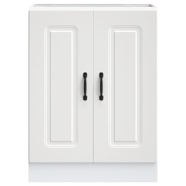 vidaXL Diskbänk underskåp Kalmar vit 60x46x81,5 cm konstruerat trä