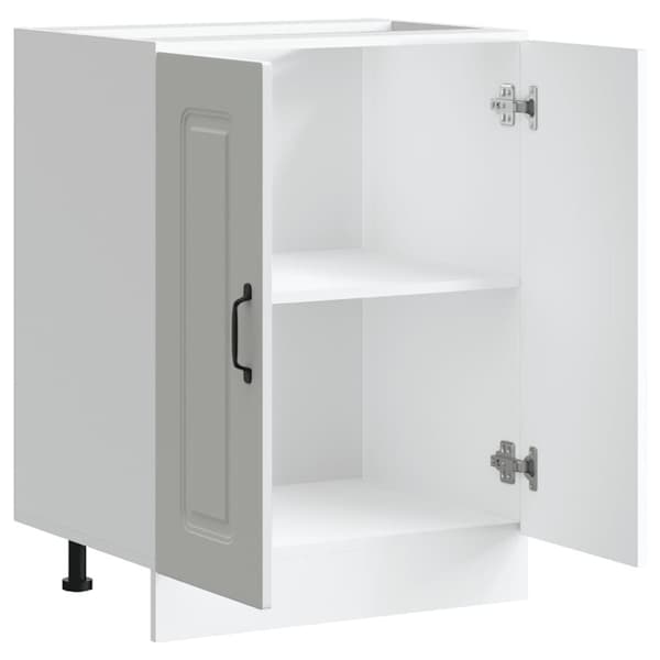 vidaXL Diskbänk underskåp Kalmar vit 60x46x81,5 cm konstruerat trä