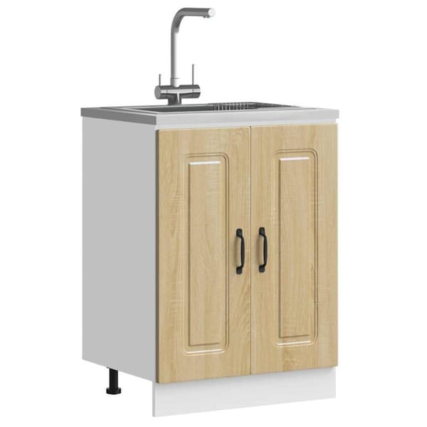 vidaXL Vask underskap Kalmar sonoma eik 60x46x81,5 cm konstruert tre