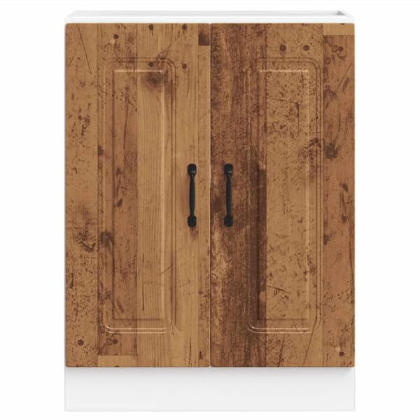 vidaXL underskab til vask Kalmar 60x46x81,5 cm antikt træ