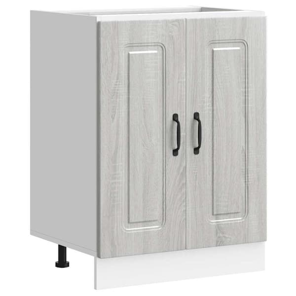 vidaXL underskab til vask Kalmar 60x46x81,5 cm grå sonoma