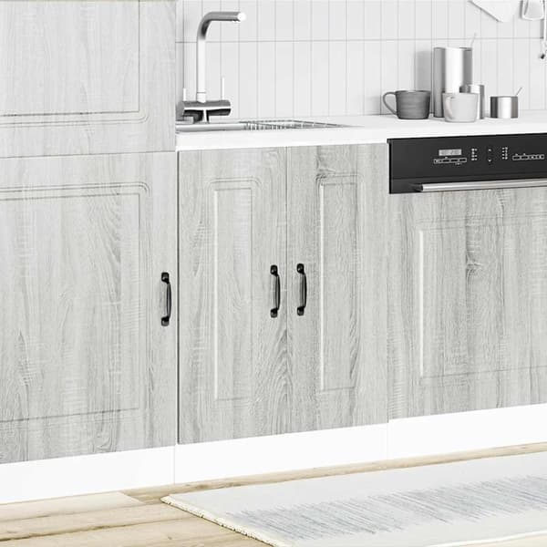 vidaXL underskab til vask Kalmar 60x46x81,5 cm grå sonoma