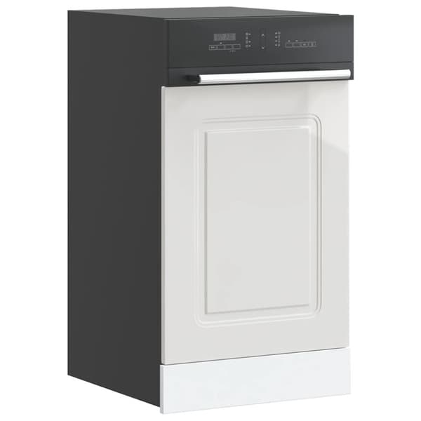 vidaXL Diskmaskinspanel högglans vit 45x1,5x67 cm konstruerat trä
