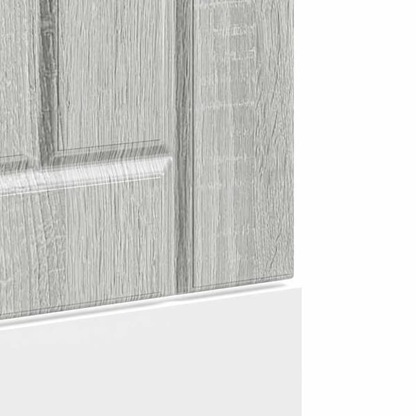 vidaXL Oppvaskmaskin Lucca grå sonoma eik konstruert tre