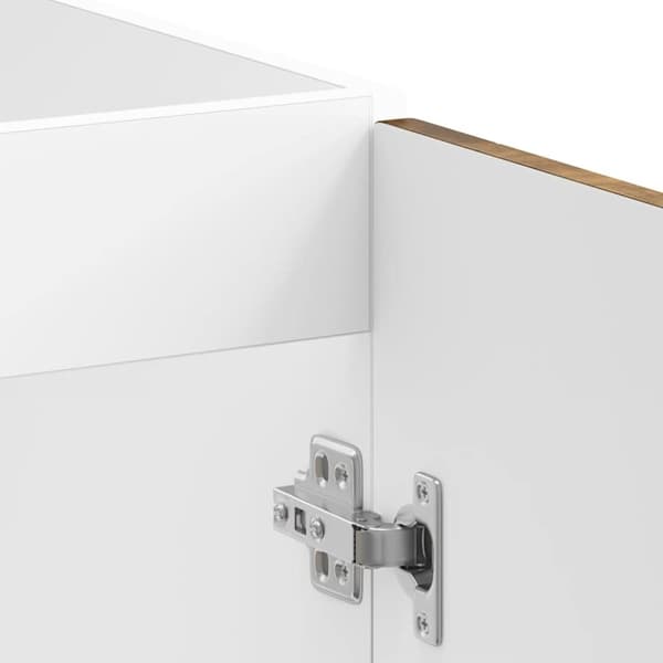 vidaXL underskab til vask Porto 80x46x81,5 cm konstrueret træ røget eg