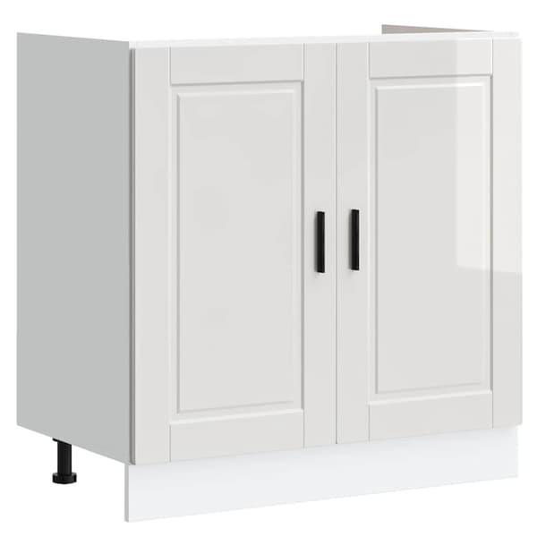 vidaXL underskab til vask Porto 80x46x81,5 cm højglans hvid