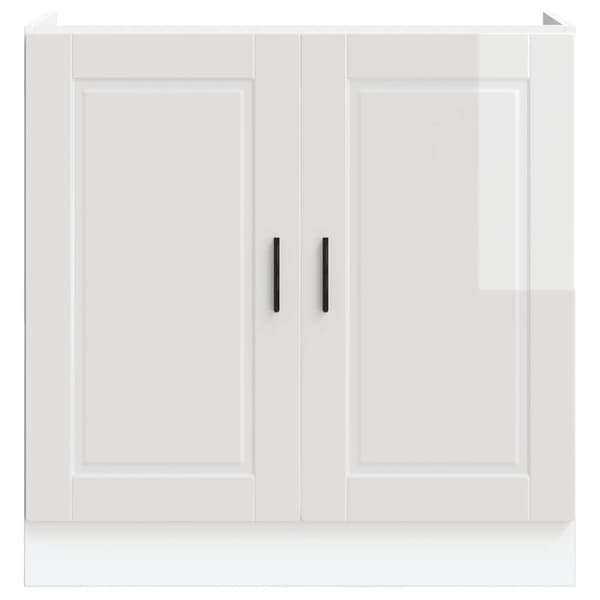 vidaXL underskab til vask Porto 80x46x81,5 cm højglans hvid