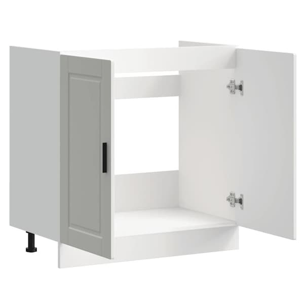 vidaXL underskab til vask Porto 80x46x81,5 cm højglans hvid