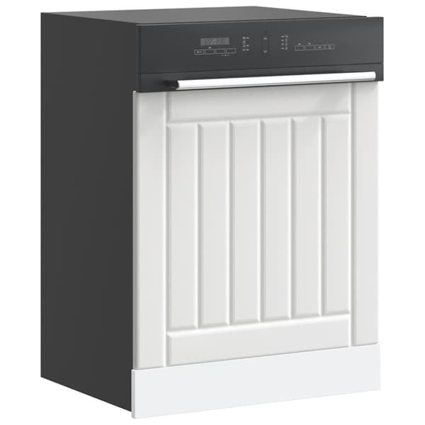 vidaXL opvaskemaskinepanel Lucca konstrueret træ hvid