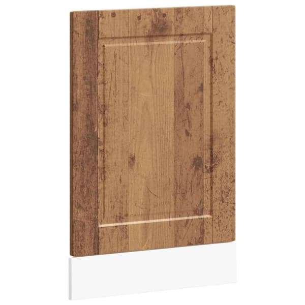 vidaXL Oppvaskmaskin panel gammelt tre 45x1,5x67 cm konstruert tre